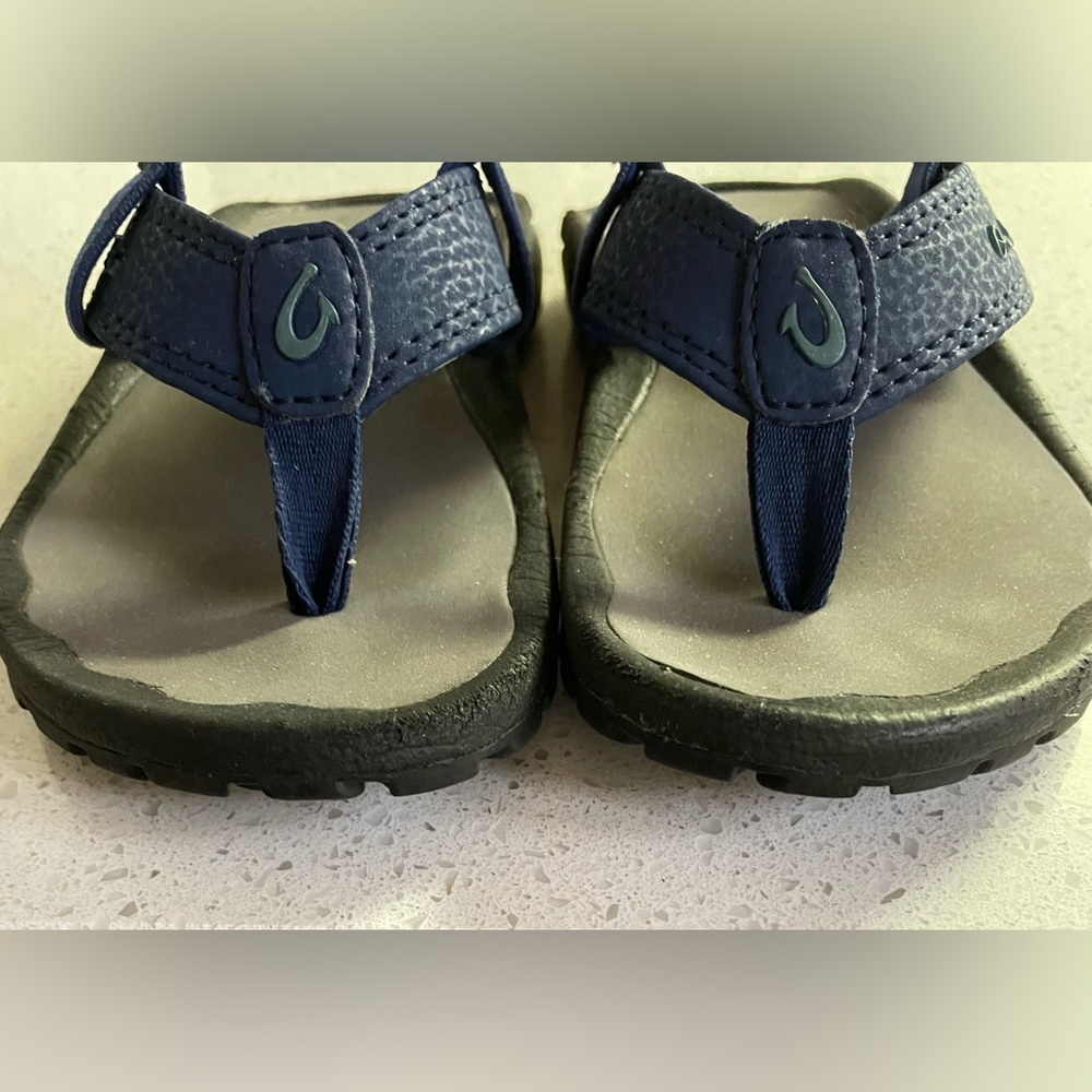 VGUC Sz. 9/10  OLUKAI Ohana Boy's Beach Sandals, Quick-Dry Flip-Flop - Picture 7 of 11